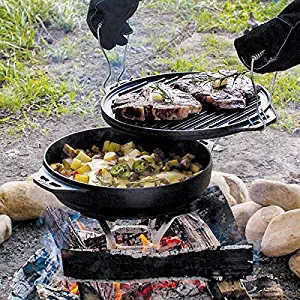 Best Lodge Cast Iron Reversible Griddle/Grill Set