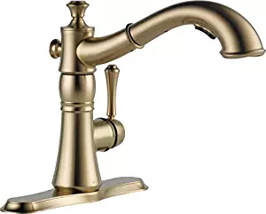 Best Brushed Gold Kitchen Faucet Three Hole