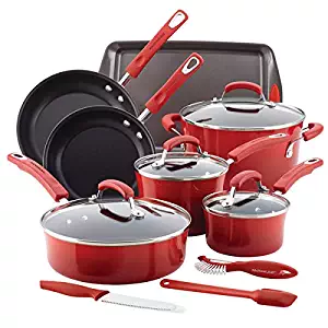 Best Rachel Ray 12Pc Hard Enamel Cookware Set
