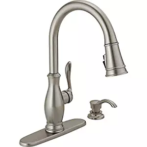 Best Stainless 1-Handle Deck Mount Pull-Down Kitchen Faucet