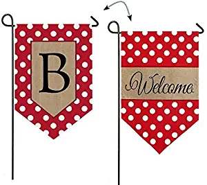 Best Monogram Garden Flag A