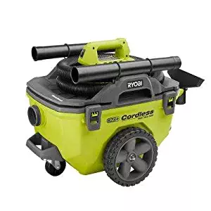 Ryobi 18-Volt ONE+ 6 Gal. Cordless Wet/Dry Vacuum (Bare-Tool) with Hose, Crevice Tool, Floor Nozzle and Extension Wand BATTERY NOT INCLUDED