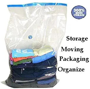 50 PACK Huge Vacuum Seal Moving Storage Bag Space Saver Jumbo size Wholesale Deal