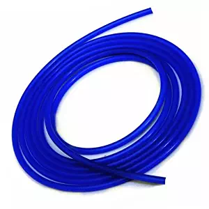 Upgr8 Universal Inner Diameter High Performance 5 Feet Length Silicone Vacuum Hose Line (10MM(3/8 Inch), Blue)
