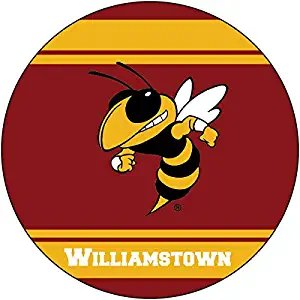 R and R Imports, Inc Williamstown High School Yellow Jackets West Virginia Sports Team 4 Inch Round Car Fridge Magnet