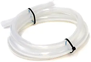 HPS HTSVH95-CLEARx5 Clear 5' Length High Temperature Silicone Vacuum Tubing Hose (40 psi Maxium Pressure, 3/8" ID)