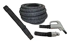 Soc It 35FT - Knitted Central Vacuum Hose Cover with Installation Tube - Charcoal Grey