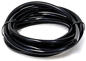 HPS HTSVH5-BLKx10 Black 10' Length High Temperature Silicone Vacuum Tubing Hose (60 psi Maxium Pressure, 13/64" ID)