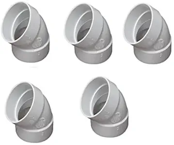 5 Pack 45 Degree Ell Central Vacuum Fitting