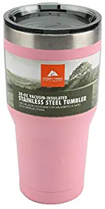 Ozark Trail Vacuum-Insulated Stainless Steel Tumbler 30 oz (1 Pc Light Pink)