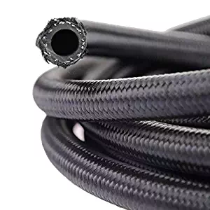 theBlueStone 10FT -6AN Nylon Braided Fuel Line Hose for 3/8" Tube Size