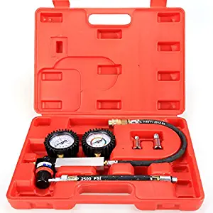 Cheesea New Heavy Tu-21 Cylinder Leakage Leak Detector Engine Compression Tester Gauges Set