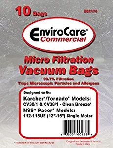 Karcher / Tornado Upright CV-30 Micro Paper Bags 10 PK # ECC174