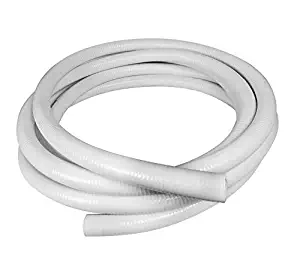 Sun2Solar 1.5 Inch Diameter x 25 Feet Length Flexible PVC Hose | Flexible Pipe White Schedule 40 PVC | Perfect for Plumbing Filtration Systems