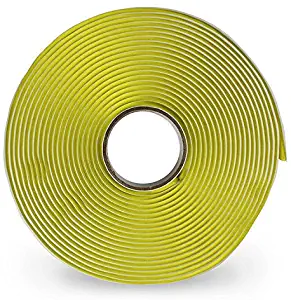 Fibre Glast Yellow Extra Tack Sealant Tape - 580-A - ½ x ⅛ Inches - 25 Foot Single Roll