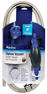 Aquarium Siphon Vacuum Aquarium Gravel Cleaner Large with Bulb, 10-Inch