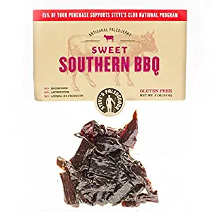 Steve's PaleoGoods, PaleoJerky Sweet Southern BBQ Beef Jerky, 2oz (Pack of 3)