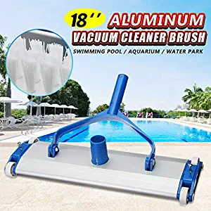 NOKMY Deluxe Aluminum Alloy 18'' Swimming Pool Vacuum Cleaner Brushes Flexible Vacuum Head Brush Pool Accessories