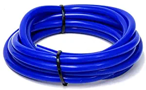 HPS HTSVH95-BLUEx5 Blue 5' Length High Temperature Silicone Vacuum Tubing Hose (40 psi Maxium Pressure, 3/8" ID)