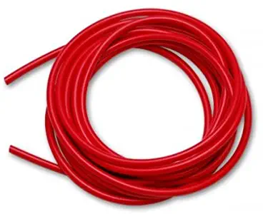 High Performance Silicone Vacuum Hose - 10 feet - 1/4" ID (.25"|6mm) - Red