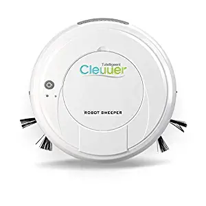 Womdee Automatic Robot Vacuum Cleaner, 3 in 1 Sweeping, Vacuuming & Mopping, 1800Pa Powerful Suction Ultra-Thin 2.6In Intelligent Robot Vacuum, Anti-Collision Sweeper for Pet Hair, Hard Carpets, Tile