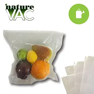 NatureVac 11" x 24" PreCut Vacuum Seal Bags (ALL CLEAR) 50 pk Hydroponics ^#H4345 344Y584H332316