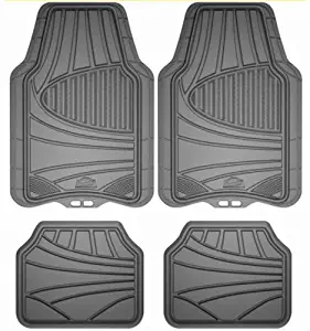 Custom Accessories Armor All 78841 4-Piece Grey All Season Rubber Floor Mat