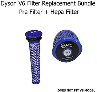 Dyson V6 Filter Kit ; Pre Filter + HEPA Filter Bundle