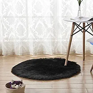 Carpet Round Rugs Pure Color Carpets Soft Faux Fur Wool Living Room Sofa Carpet Plush Carpets Bedroom Cover Mattress Xmas Door Window