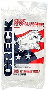 Oreck Celoc Hypo-Allergenic Filter System Bags for Oreck XL Ironman Models (Pack of 5) (433713)