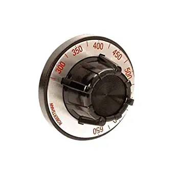 BAKERS PRIDE Thermostat Dial 300°F to 650°F Fits Robertshaw FD Thermostats Universal 4-Way Mounting S1056A