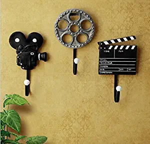 Film Equipment Wall Hooks, House Decoration, Wall Decoration, Birthday Child's Lovers Wedding Party Christmas Bar New Year Gift 3 Pack