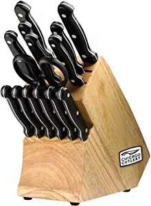 Chicago Cutlery Essentials Stainless Steel Knife Block Set (15-Piece)