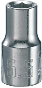 CRAFTSMAN Shallow Socket, Metric, 1/4-Inch Drive, 5.5mm, 6-Point (CMMT43511)