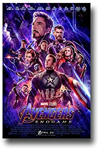 Avengers Endgame Poster Movie Promo 12x18 inches Flyer Size End Game 2019 X Print Frameless Art Gift Poster