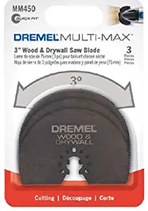 Dremel MM450B Universal Quick-Fit Multi-Max Wood Drywall Oscillating Tool Saw Blade, 3-Pack – Multi Tool Accessories- Perfect for Cutting Wood and Drywall