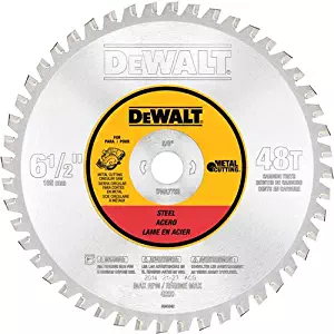 DEWALT DWA7762 48 Teeth Ferrous Metal Cutting 5/8-Inch Arbor, 6-1/2-Inch