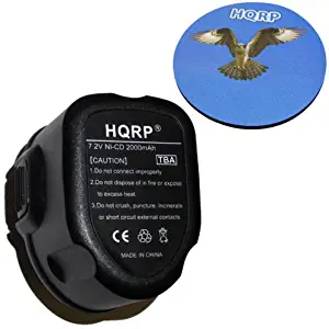 HQRP 2.0Ah Power Tools Battery for DeWalt DE9057 DE9085 DW9057 DW920K DW920K2 DW925K DW925K2 DW968K Replacement plus HQRP Coaster