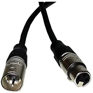 CBI MLN Performer Series LowZ XLR Male to XLR Female Microphone Cable, 3 Feet