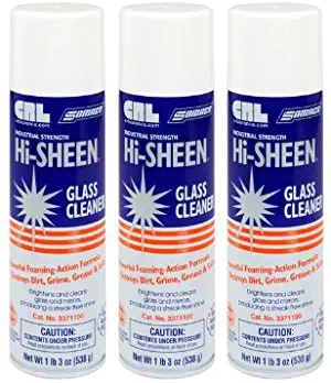 Somaca Hi Sheen Glass Cleaner - Pack of 3 Cans