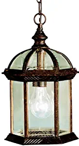 Kichler 9835TZ, Barrie Cast Aluminum Outdoor Ceiling Lighting, 100 Total Watts, Tannery Bronze