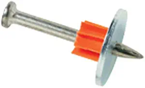 Ramset Powder Fastening Systems 1524SDP 3-Inch Washered Pins, 100 Pack