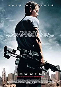 SHOOTER MOVIE POSTER 2 Sided ORIGINAL Version A 27x40 MARK WAHLBERG