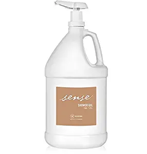 William Roam SENSE Shower Gel Gallon – Sulfate, Paraben, Pthalate, Dye, Fragrance & Cruelty-free, Vegan, American-made with Minnesota Tamarack Larch Tree Extract – Refreshingly Clean, 128oz