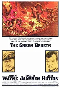 Green Berets Movie Poster (27 x 40 Inches - 69cm x 102cm) (1968) -(John Wayne)(David Janssen)(Jim Hutton)(Aldo Ray)(George Takei)(Raymond St. Jacques)
