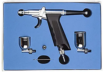 Airbrush Gun,Fy-Light Dual Action Trigger Airbrush Kit Art Air Brush Gun for Model Paint,Hobby, Nail,Tattoo, Makeup,Cake Decorating (166TH Airbrush Kit)