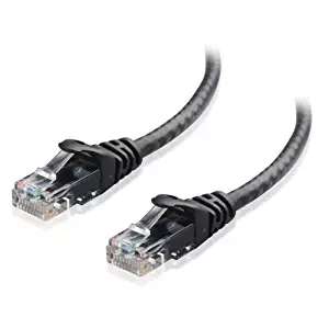 Cable Matters Snagless Cat6 Ethernet Cable (Cat6 Cable/Cat 6 Cable) in Black 50 Feet - Available 1FT - 150FT in Length