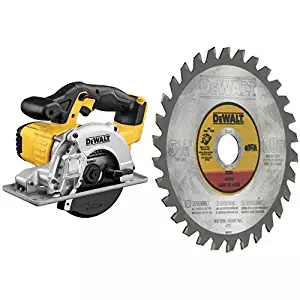 DEWALT DCS373B 20V Max Lithium Ion Metal Cutting Circular Saw (Tool Only) with DEWALT DWA7770 5-1/2-Inch Metal Cutting Blade