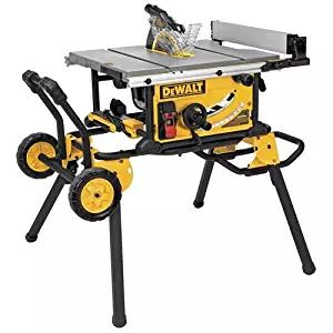 DEWALT DWE7491RS 10-Inch Jobsite Table Saw with 32-1/2-Inch Rip Capacity and Rolling Stand