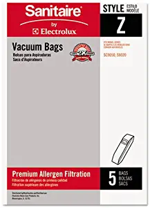 Sanitaire Style Z Vacuum Bag, 5/pack, 10 Packs/carton